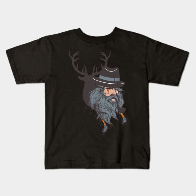 Deer Hunting Kids T-Shirt by Shapwac12